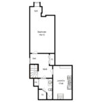 1 Duplex Lower Level Floor Plan