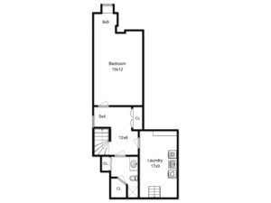 1 Duplex Lower Level Floor Plan