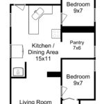 Unit 1 Front Floor Plan