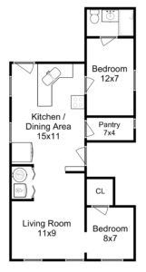 Unit 2 Front Floor Plan